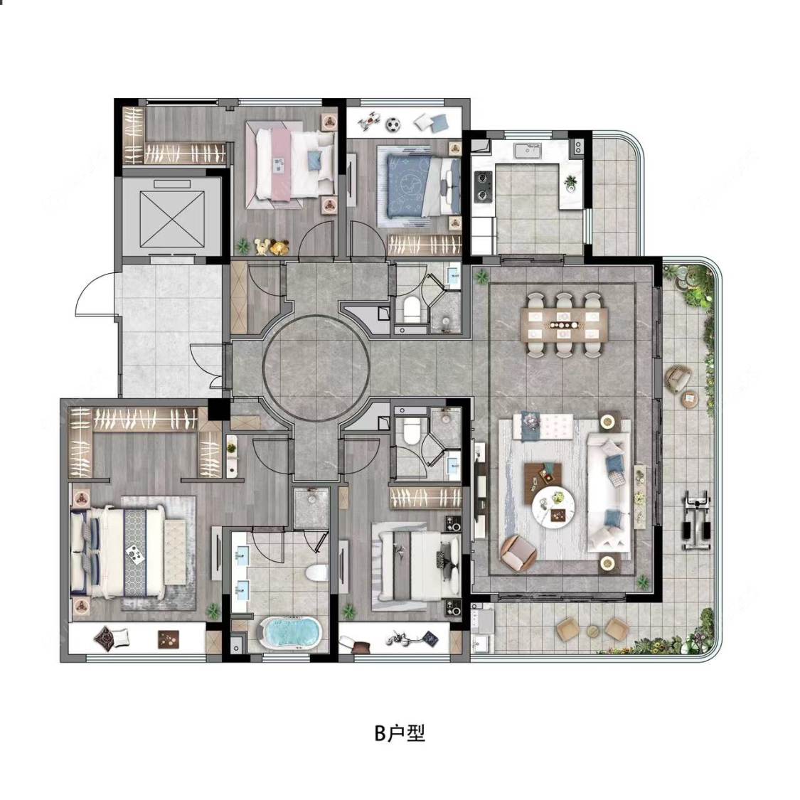 德商·常州翠礼峰雅苑建面200㎡户型图