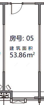 风华瓴著建面54㎡户型图