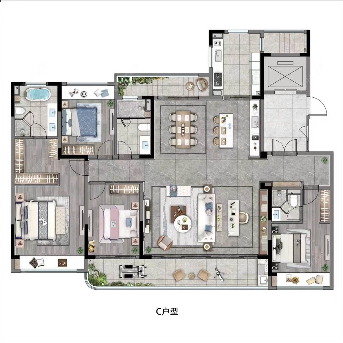 德商·常州翠礼峰雅苑建面223㎡户型图