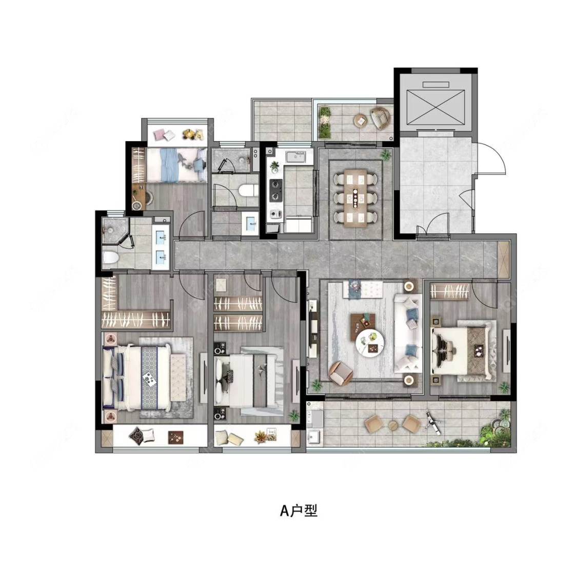 德商·常州翠礼峰雅苑建面157㎡户型图